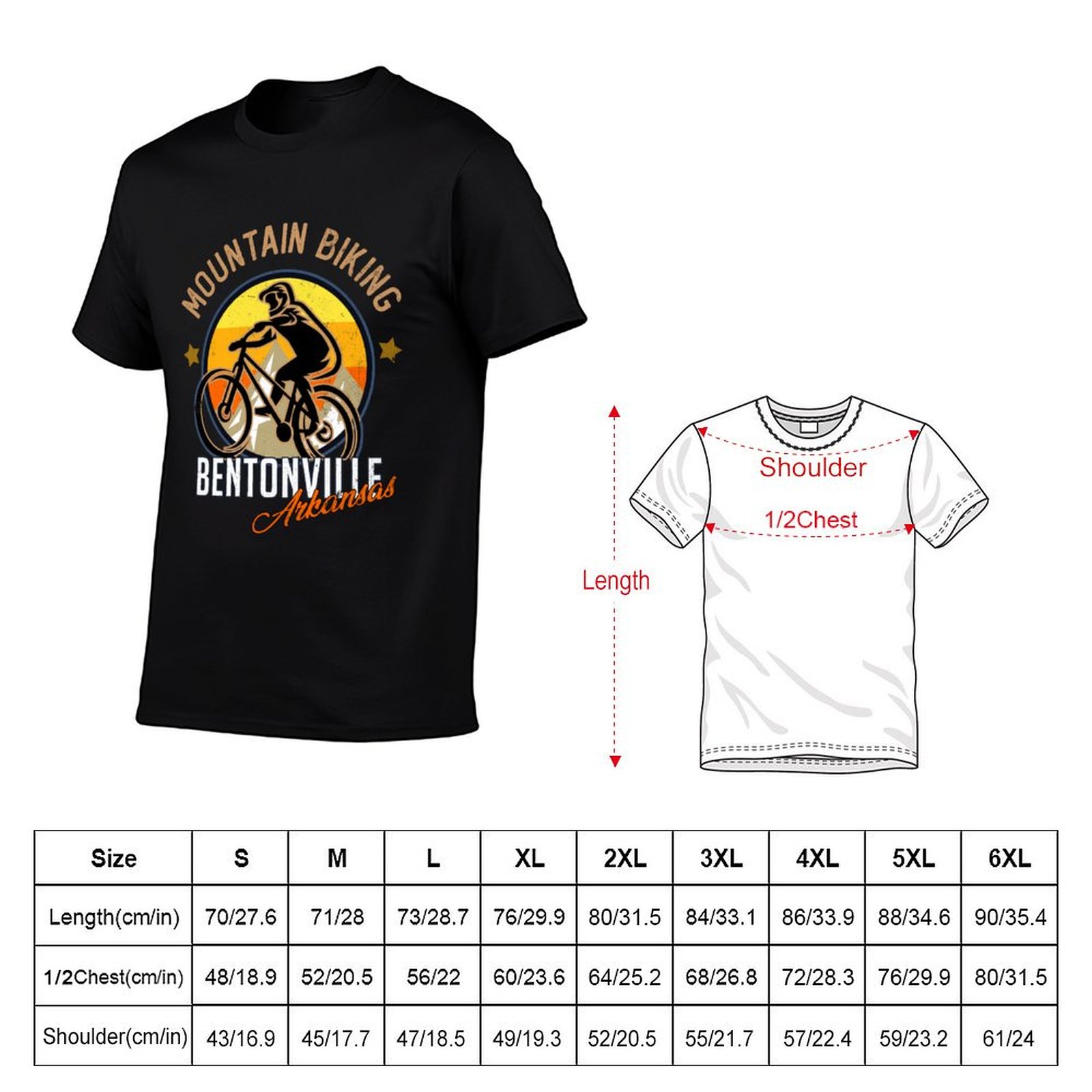 Camiseta de ciclismo de montan - Mountain Biking Bentonville Arkansas avaliação e preço