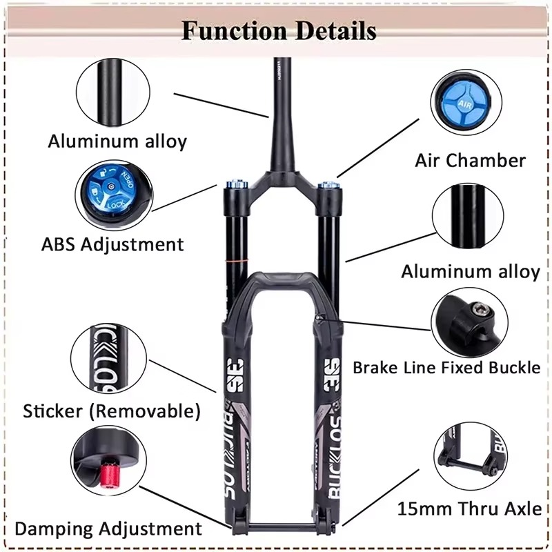 Garfo de Suspensão a Ar BUCKLO - Mtb Fork Air avaliação e preço