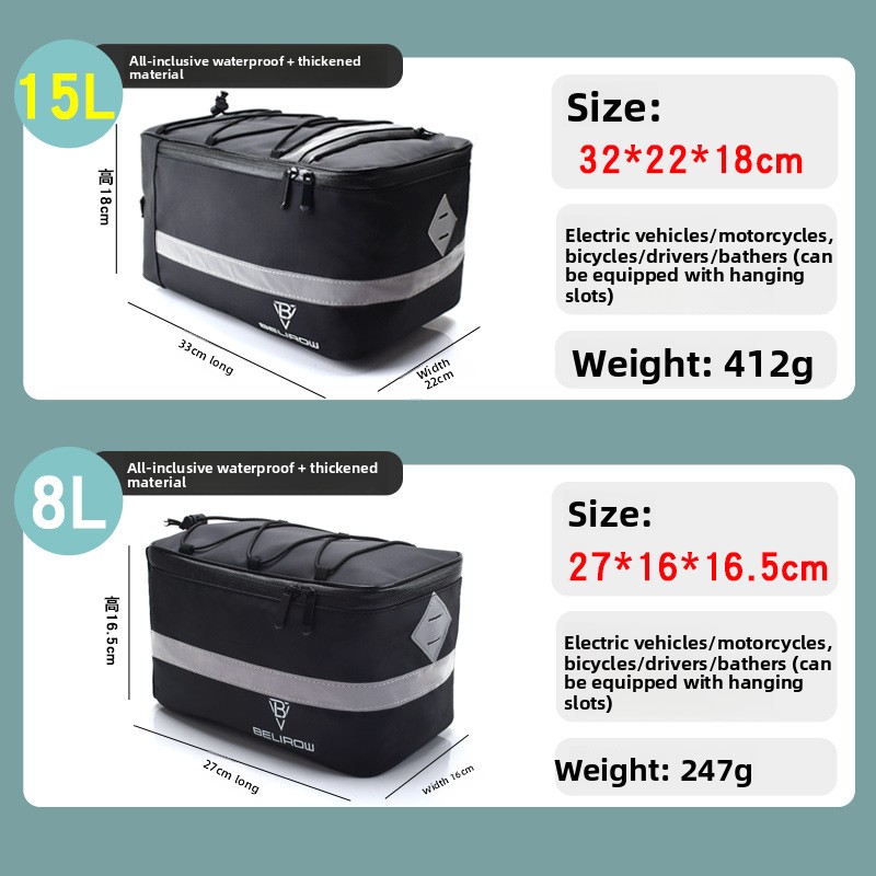 Bolsa traseira de bicicleta 8l - Mountain Biking Fanny Pack avaliação e preço