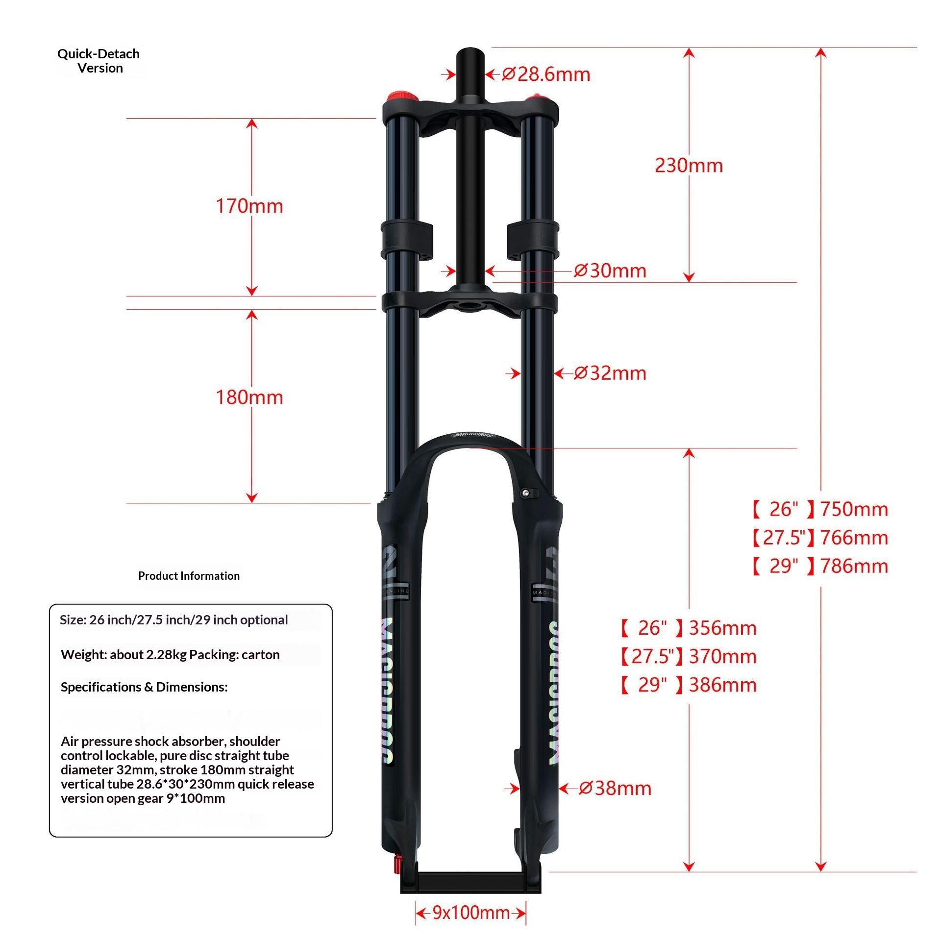 Garfo de Suspensão a Ar com Bl - Mtb Fork Air avaliação e preço