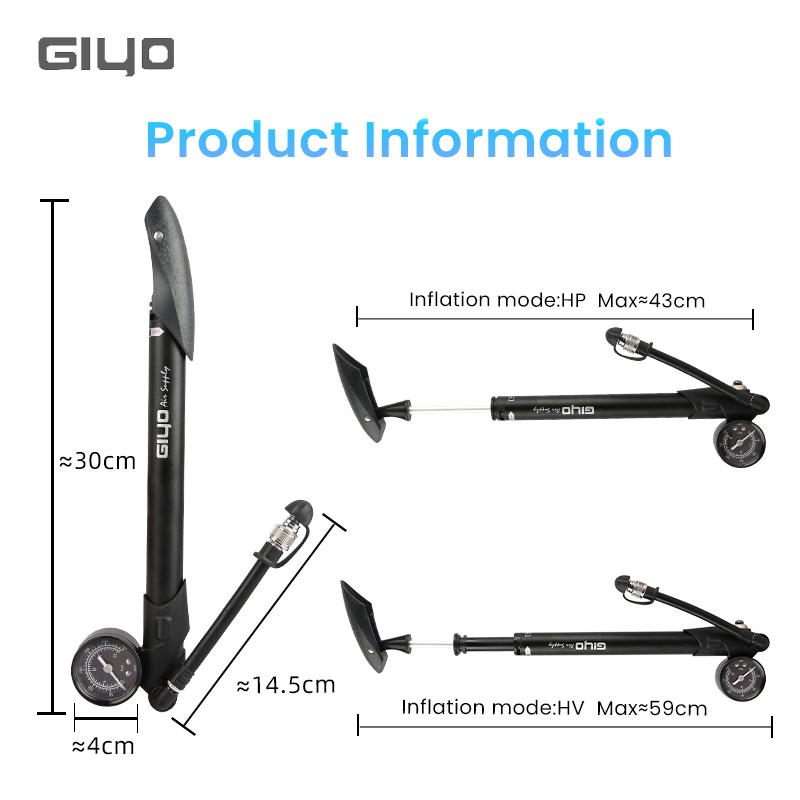 Bomba de Ar Manual Giyo GS-41P - Mtb Fork Air avaliação e preço