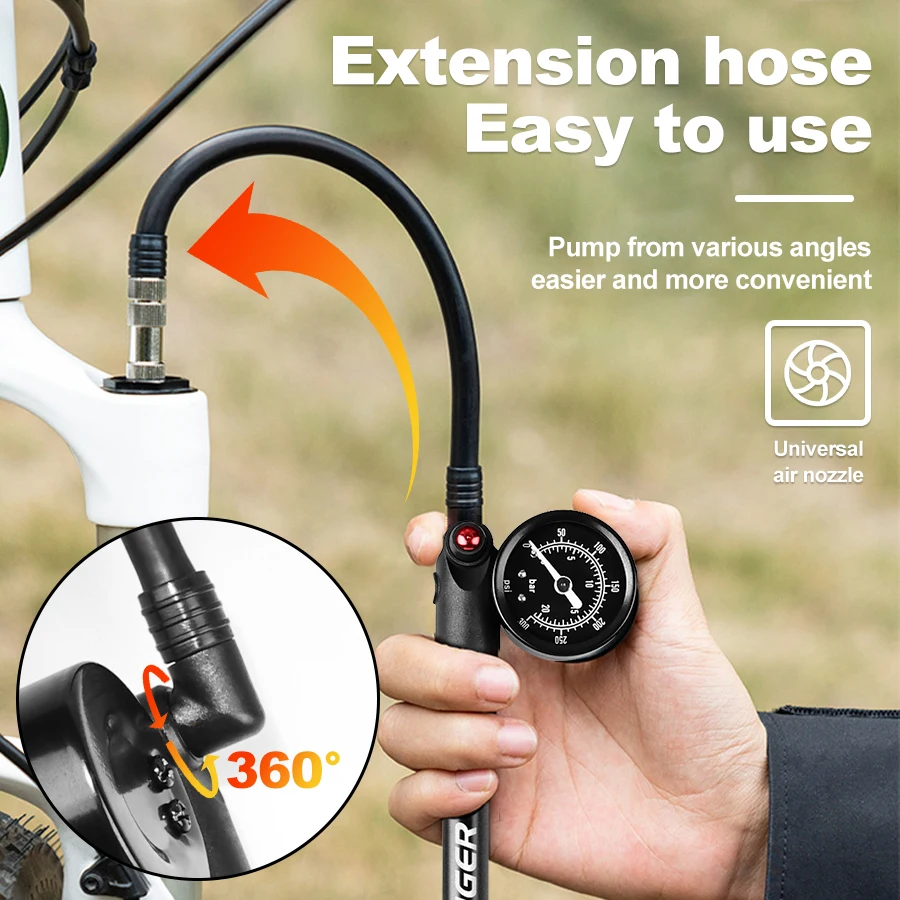 X-TIGER 300psi bomba de ar de  - Mtb Fork Air avaliação e preço