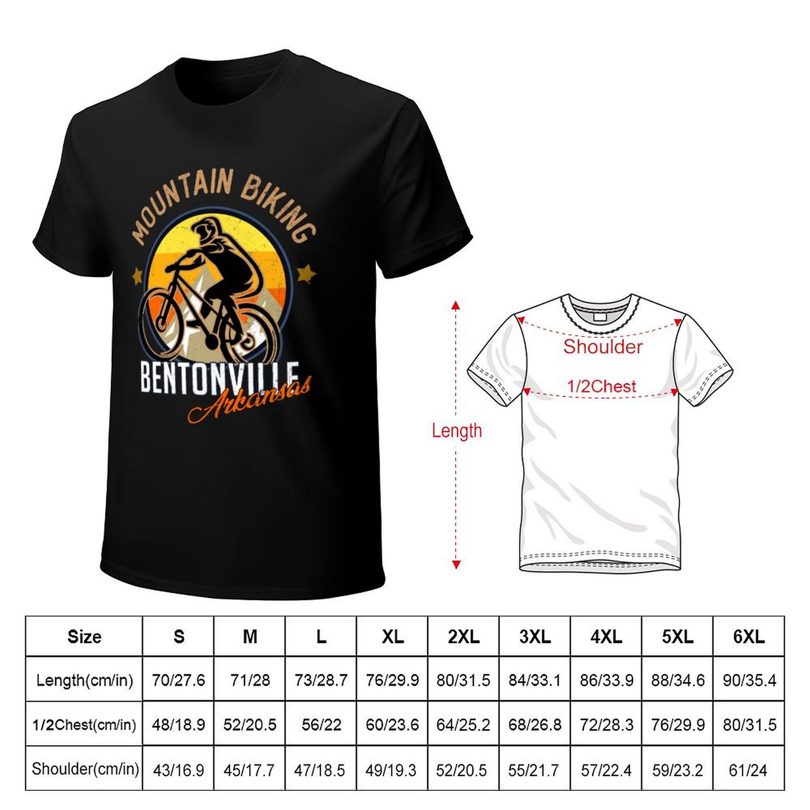 Camiseta de ciclismo de montan - Mountain Biking Bentonville Arkansas avaliação e preço